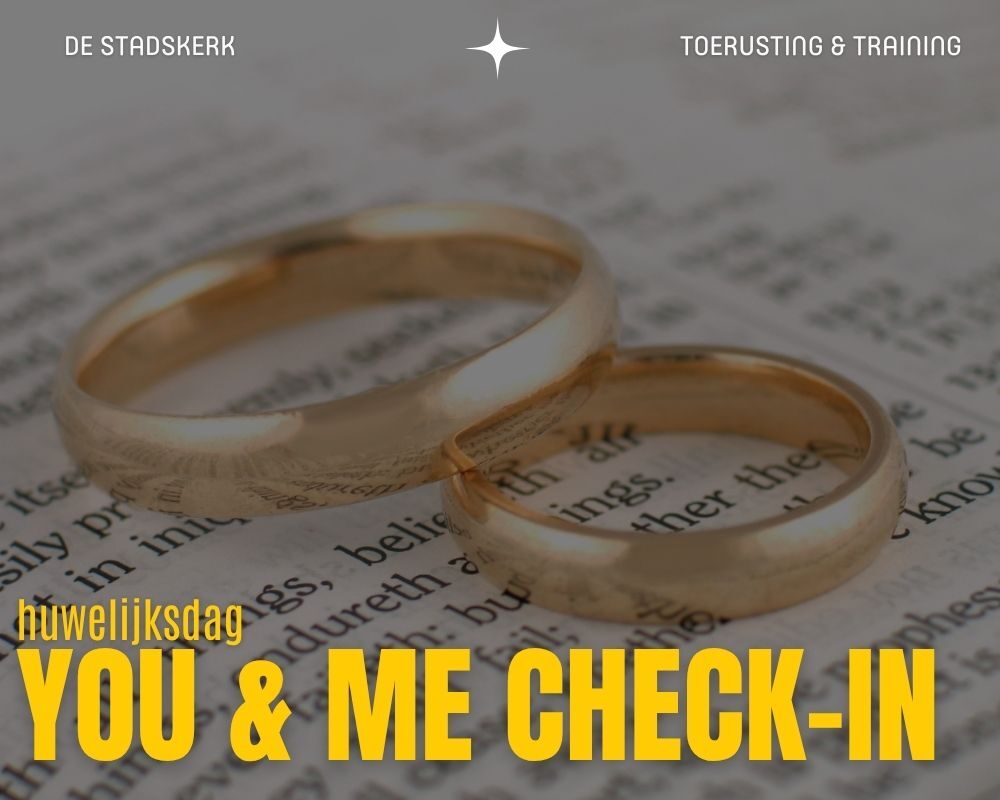 Huwelijksdag You & Me Check-In